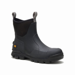 Caterpillar Stormers Steel Toe Work Férfi Bakancs Fekete, HU-C023